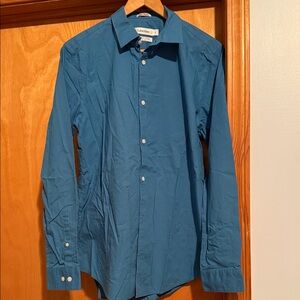 Calvin Klein Teal Casual Button Down Shirt